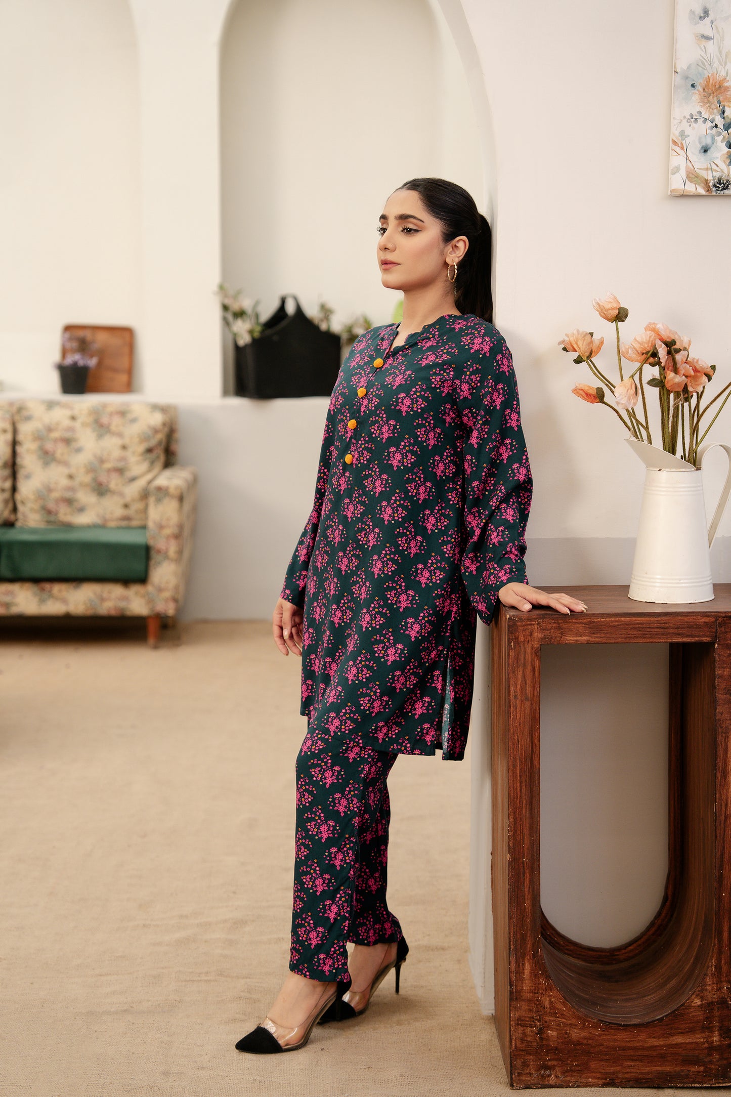 Serene Linen-Navy Blue