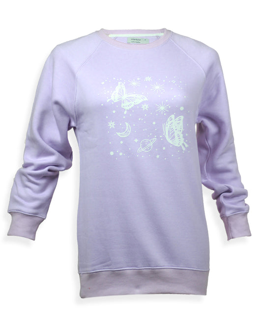 Printed Sweatshirt Purple