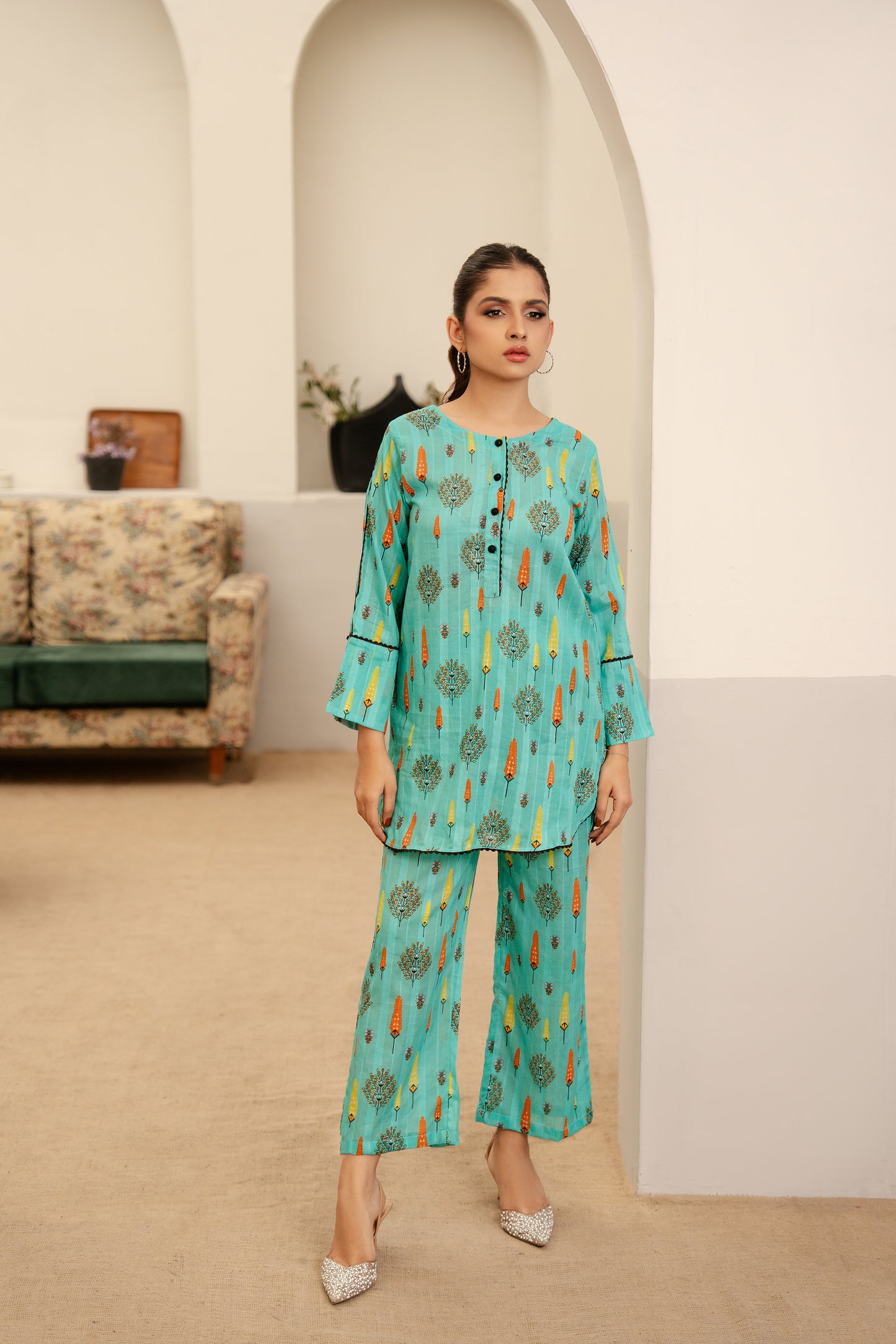 Pastel Garden-Turquoise