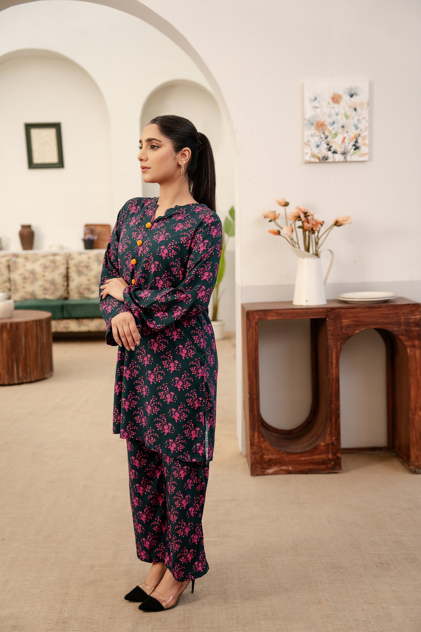 Serene Linen-Navy Blue