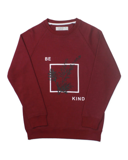 Printed Sweatshirt Maroon