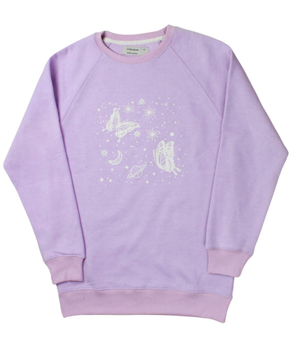 Printed Sweatshirt Purple